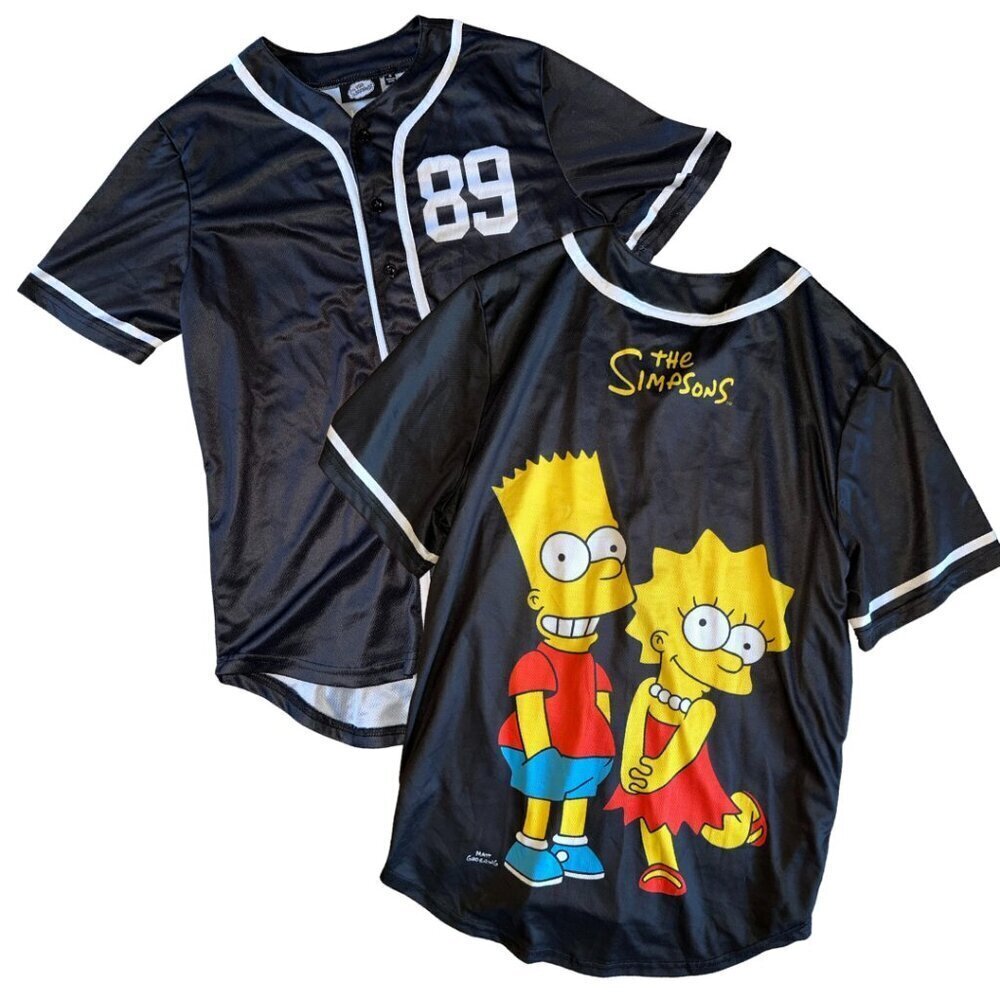 Bart Lisa Simpsons Jersey Black White 89